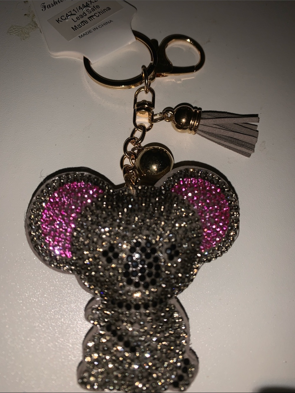 Koala bear purse/bag charm Keychain w/tassel